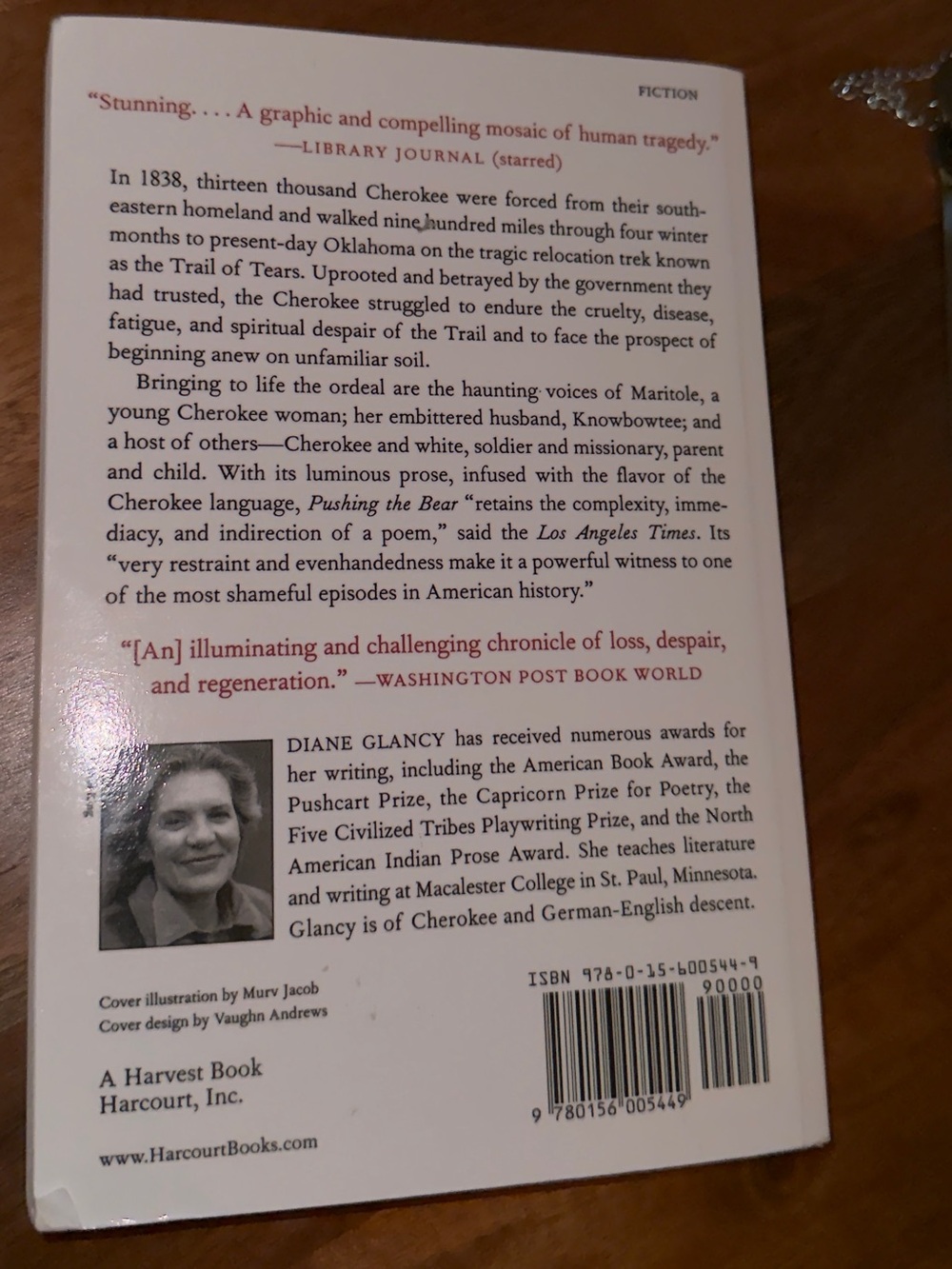Pushing the Bear by Diane Glancy -Paperback - Picture 2 of 3